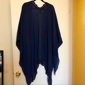 Lane Bryant Crochet Trim Kimono